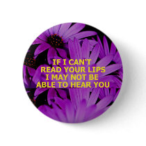 READ LIPS - Customized Button