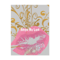 Read My Lips Postcard