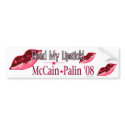Read My Lipstick Bumper Sticker bumper stickers by bizarretees Read My Lipstick Bumper Sticker bumper stickers