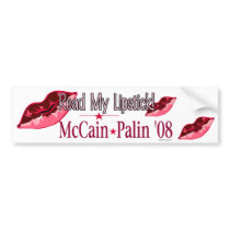 Read My Lipstick Bumper Sticker bumper stickers