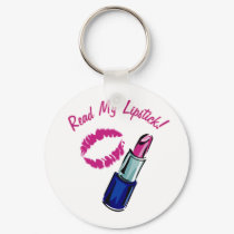 Read My Lipstick! Keychain by jhimages Read My Lipstick! Keychain