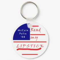 Read my Lipstick McCain Palin 2008 Keychain by wcgrealy Read my Lipstick McCain Palin 2008 Keychain