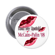 Read My Lipstick McCain/Palin Button
