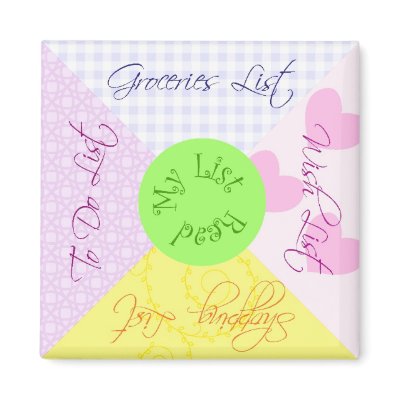 Read My List Fridge Magnet by pooja1008