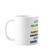 Read or say color mugs