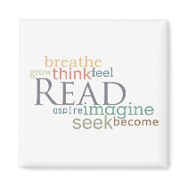 Read, Seek, Imagine Magnet (Light) by HesedBooks Read, Seek, Imagine Magnet (Light)