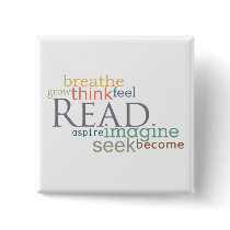 Read, Seek, Imagine Magnet (Light) buttons
