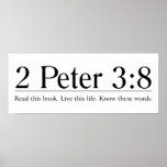 Read the Bible 2 Peter 3:8 Poster