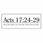Read the Bible Acts 17:24-29 Photo Cutout