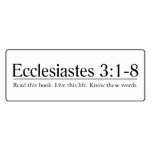 Read the Bible Ecclesiastes 3:1-8 Cut Out