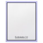 Read the Bible Ecclesiastes 3:1 Letterhead Template
