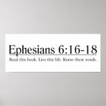 Read the Bible Ephesians 6:16-18 Print