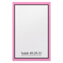 Read the Bible Isaiah 40:28-31 Customized Stationery