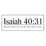 Read the Bible Isaiah 40:31 Photo Cut Outs