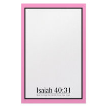 Read the Bible Isaiah 40:31 Customized Stationery