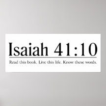 Read the Bible Isaiah 41:10 Print