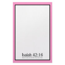 Read the Bible Isaiah 42:16 Customized Stationery