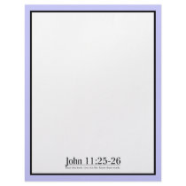 Read the Bible John 11:25-26 Letterhead Template