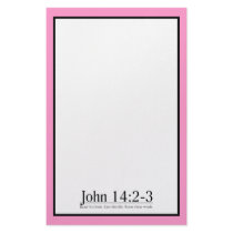 Read the Bible John 14:2-3 Stationery Paper