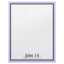 Read the Bible John 14 Custom Letterhead