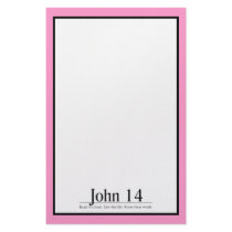 Read the Bible John 14 Custom Stationery