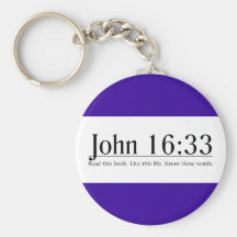 Read the Bible John 16:33 Keychain