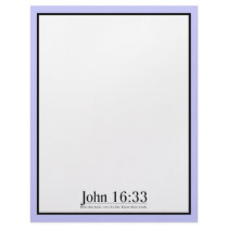 Read the Bible John 16:33 Personalized Letterhead