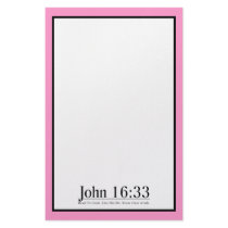 Read the Bible John 16:33 Stationery