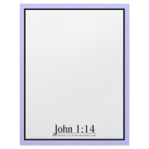 Read the Bible John 1:14 Custom Letterhead
