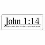 Read the Bible John 1:14 Photo Sculpture