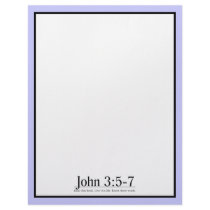Read the Bible John 3:5-7 Letterhead