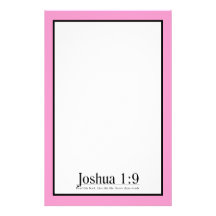 Read the Bible Joshua 1:9 Personalized Stationery