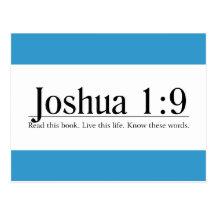 Read the Bible Joshua 1:9 Postcards