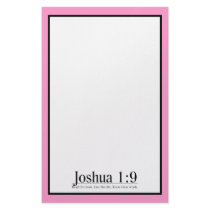 Read the Bible Joshua 1:9 Personalized Stationery