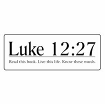 Read the Bible Luke 12:27 Photo Sculptures