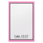 Read the Bible Luke 12:27 Stationery