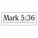 Read the Bible Mark 5:36 Cut Outs