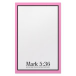 Read the Bible Mark 5:36 Personalized Stationery