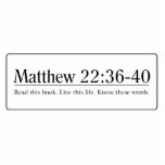 Read the Bible Matthew 22:36-40 Cut Outs