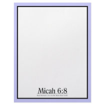 Read the Bible Micah 6:8 Personalized Letterhead