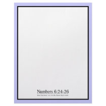 Read the Bible Numbers 6:24-26 Custom Letterhead
