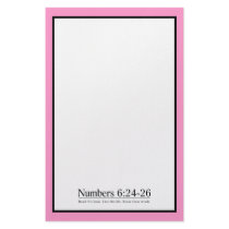Read the Bible Numbers 6:24-26 Personalized Stationery