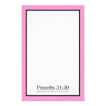 Read the Bible Proverbs 31:30 Stationery