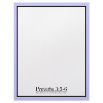 Read the Bible Proverbs 3:5-6 Letterhead Design