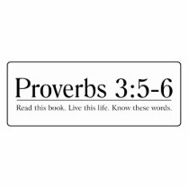 Read the Bible Proverbs 3:5-6 Photo Cut Outs