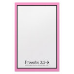 Read the Bible Proverbs 3:5-6 stationery