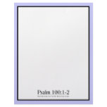 Read the Bible Psalm 100:1-2 Letterhead Design