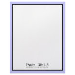 Read the Bible Psalm 138:1-5 Custom Letterhead