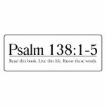 Read the Bible Psalm 138:1-5 Cut Outs