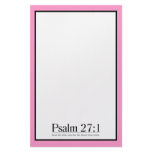 Read the Bible Psalm 27:1 Customized Stationery